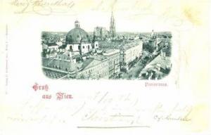 LP175   Gruss Aus Wien old postcard   Panorama