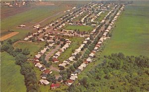 Waverly Ohio 1960s Postcard Aerial View Bristol Village Pike County