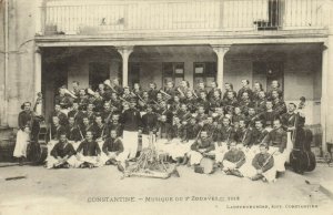 PC CPA ALGERIA, CONSTANTINE, MUSIQUE DU 3 ZOUAVES 1913, (b15404)