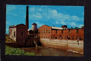 IA Mill Stream Amana Woolen Mill Plant Bldg Hydro Plant Iowa Postcard