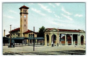 DAYTON, OH Ohio ~ Union RAILROAD DEPOT c1910s J B Meller & Son  Postcard