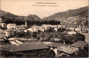 Vtg France L'Ardeche pittoresque Pont de Labaume Vue generale 1910s Postcard