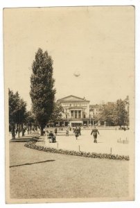 Poland 1944 Used Postcard Poznan Germany Occupation Liberty Place Park Architect