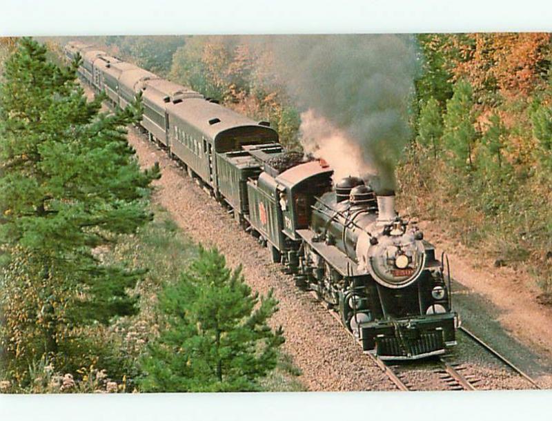 Vintage Postcard Train Loco Maine