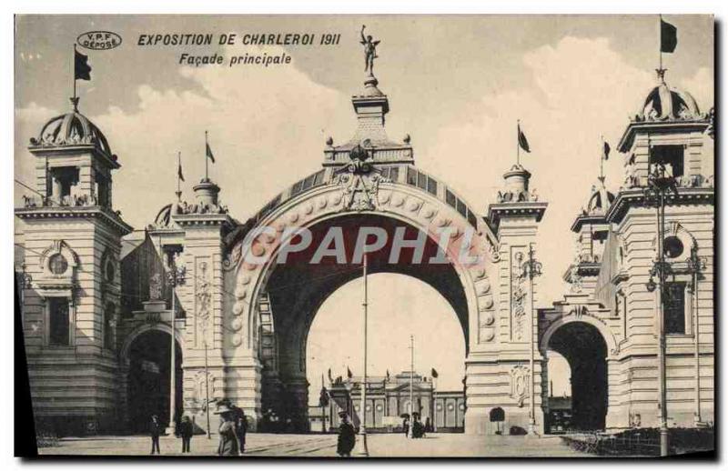 Old Postcard Exhibition Charleroi Main Facade