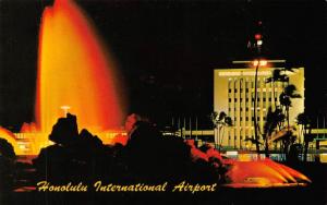 HI, Hawaii      HONOLULU INTERNATIONAL AIRPORT  Night View      Postcard