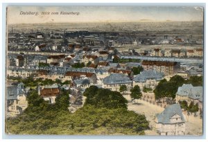 c1910 Blick Vom Kaiserberg Duisburg Germany Posted Soldiers Mail Postcard