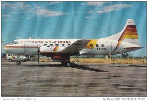 Aero California A C5 At Heathrow Supacard Convair 340