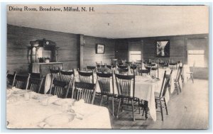 MILFORD, NH  ~ Roadside BROADVIEW DINING ROOM 1914 Hillsborough County Postcard