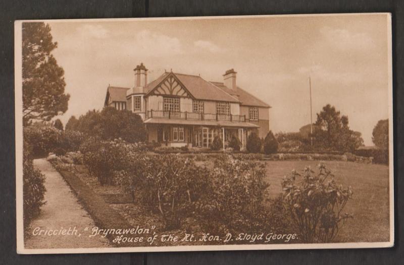 Brynawelon - Home Of Prime Minister George Criccieth, Wales - Unused