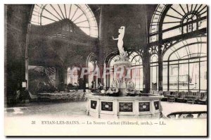 Evian les Bains - The Source Cachat - Old Postcard