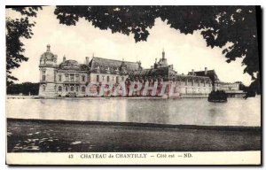 Old Postcard Chateau de Chantilly Cote is
