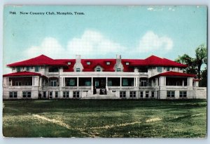Memphis Tennessee TN Postcard New Country Club Building Exterior 1910 Antique