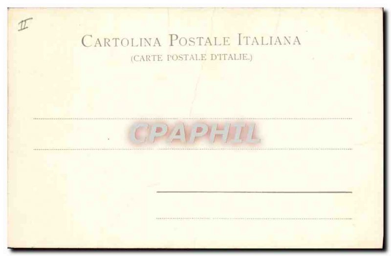 Old Postcard Volcano Etna visto dall main Cono Osservatorio