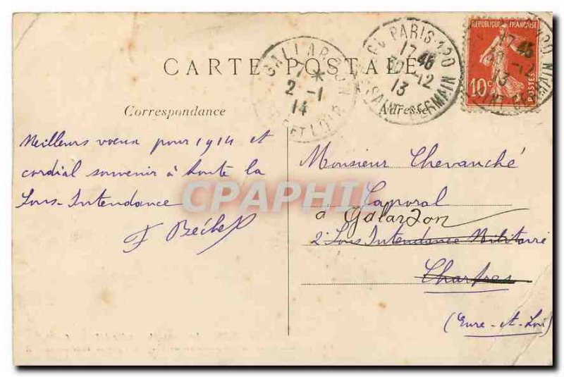 Old Postcard Paris Pont Alexandre III