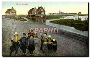 Old Postcard Netherlands Eiland Marken