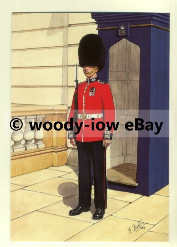 su1452 - Scots Guards - Guardsman 1992 , artist Bryan Fosten - postcard 