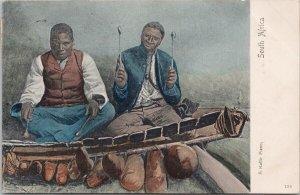 South Africa Kaffir Piano Two Men Musicians Music c1912 Postcard E79