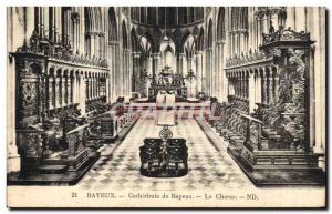 Old Postcard Bayeux Cathedral's choir