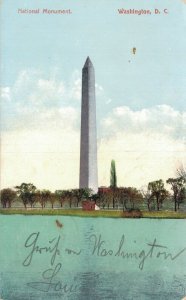 USA National Monument Washington DC Vintage Postcard 07.31