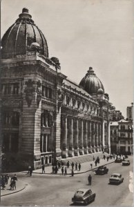 RPPC Postcard Central Post Office Bucharest Romania