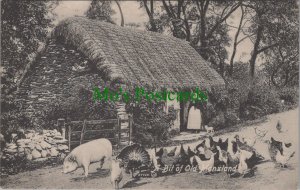 Isle of Man Postcard - Cottage and Farm Animals, A Bit of Manxland RS37155