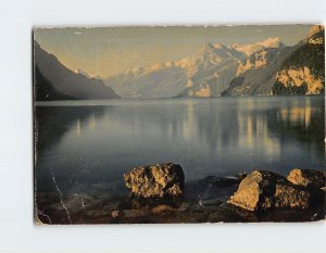Postcard Urirotstock seen from Brunnen, Lake Lucerne, Switzerland