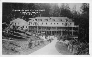 C-1920s Shepherd's Hot Springs Hotel Carson Washington RPPC Real photo 11718