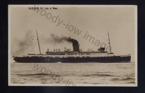 f2163 - I.O.M.S.P.Co. Ferry - Lady of Mann back in 1948 - postcard