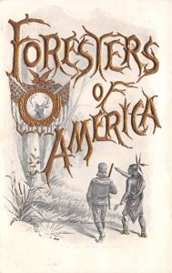 Foresters of America Native American Indian Vintage Postcard AA69401