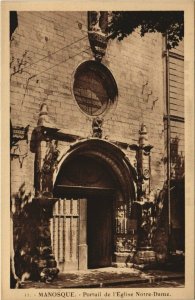 CPA MANOSQUE - Portail de l'Eglise Notre-Dame (142948)