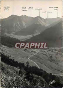 Modern Postcard Auvergne and Sancy Valley Road Upstream of Mont Dore and Hell...