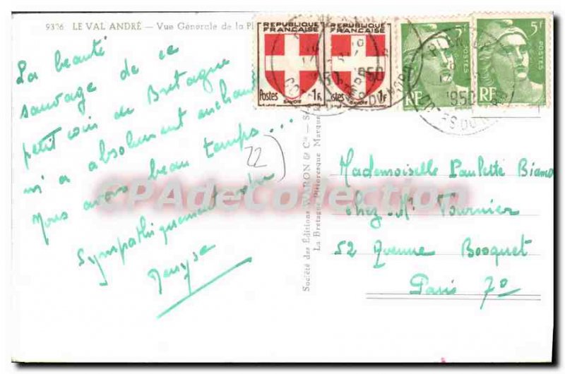 Postcard Old VAL-ANDRE view Gnrale