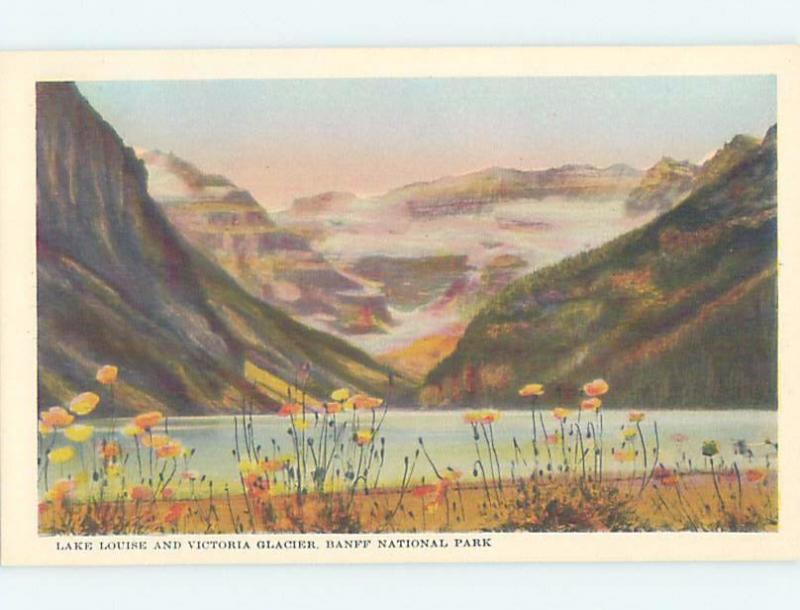 Unused 1940's VICTORIA GLACIER Banff National Park Alberta AB F3733