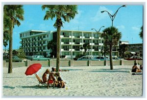 View OF 400 Motel Building Apartment Suites Clearwater Beach Florida FL Postcard
