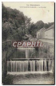 Old Postcard Saint Martin Ablois Cascades