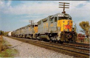 Postcard TRAIN SCENE Marietta Georgia GA AK8814