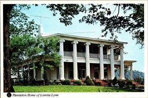 Continental Postcard- Plantation Home of Loretta Lynn- Hurricane Mills, TN- CD6