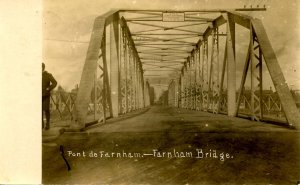 Canada - Quebec, Farnham. Toll Bridge.    *RPPC