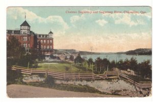 Chateau Saguenay, Saguenay River, Chicoutimi, Quebec, Antique Postcard