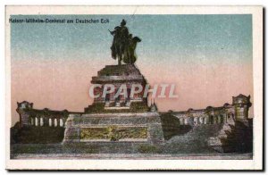 Old Postcard Kaiser Wilhelm Denkmal am Deutschen Eck
