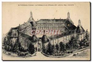 Old Postcard St Fargeau Chateau Flight A D & # 39Oiseau