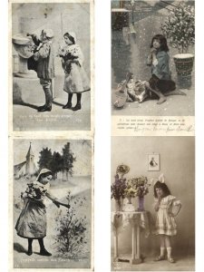 GLAMOUR GIRLS 400 Vintage Real Photo Postcards PART 1 (L3518)