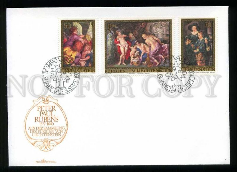 210341 Liechtenstein Peter Paul Rubins painting FDC