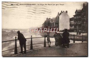 Old Postcard Boulogne Sur Mer La Digue Ste Beuve For Big Time
