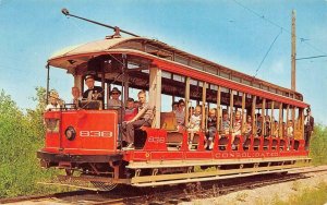 SEASHORE TROLLEY MUSEUM Kennebunkport, ME Train 838 c1960s Vintage Postcard