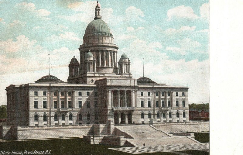 Providence Rhode Island, State House Building Structure Vintage Postcard c1900