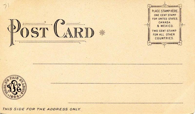 MO - St Louis. 1904 World's Fair. Electricity Building