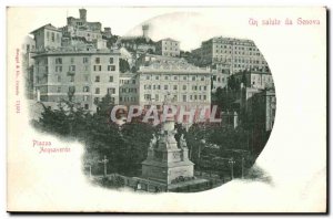 Genova A-Genoa- saluto da Genova - Old Postcard