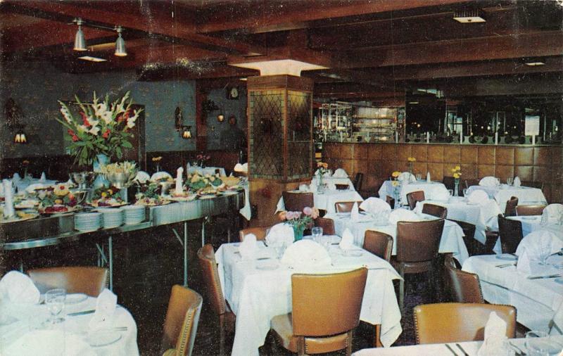 NY, New York  STOCKHOLM RESTAURANT~SMORGASBORD Interior  c1950's Chrome Postcard